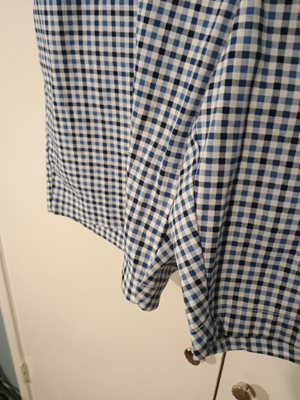 St. John’s Bay Blue White Gingham Bermuda Shorts Plus Size 22W Classic Preppy - Picture 4 of 7